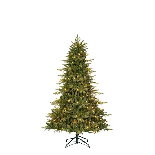 Produktbild: Black Box Trees Boyle Künstlicher Weihnachtsbaum mit LED-Beleuchtung – H185 x Ø127 cm – Grün