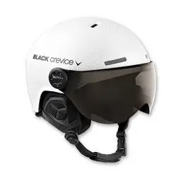 Produktbild: Black Crevice Skihelm mit Visier, Gstaad, BCR143921, weiß Carbon, Gr. S/M