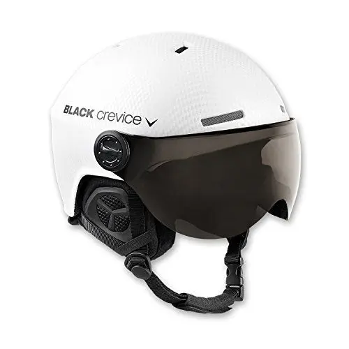 Produktbild: Black Crevice Skihelm mit Visier, Gstaad, BCR143921, weiß Carbon, Gr. S/M
