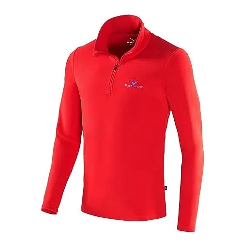 Produktbild: Black Crevice Herren Fleece Skirolli, rot/blau, M