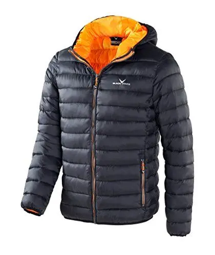 Produktbild: Black Crevice Herren Steppjacke I wind- & wasserabweisende Herren-Jacke I Steppjacke mit Kunstfaserfüllung I Steppjacke mit Kapuze