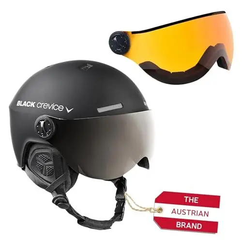 Produktbild: Black Crevice Skihelm Arlberg mit 2 Visier, schwarz, S (51-53)
