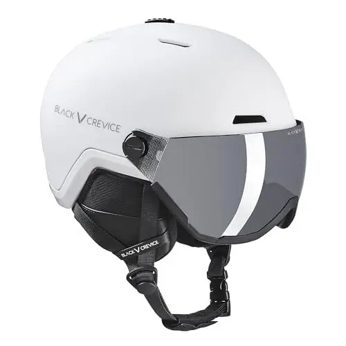 Produktbild: Black Crevice Skihelm Davos mit Visier, weiß, M (56-58 cm)