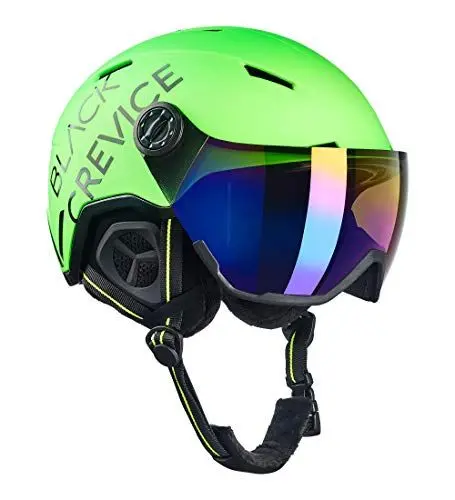 Produktbild: Black Crevice Skihelm Vail mit Visier, neon grün, L (58-61 cm)…