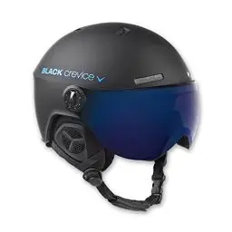 Produktbild: Black Crevice Skihelm mit Visier, Gstaad, BCR143921, schwarz/blau, Gr. S/M