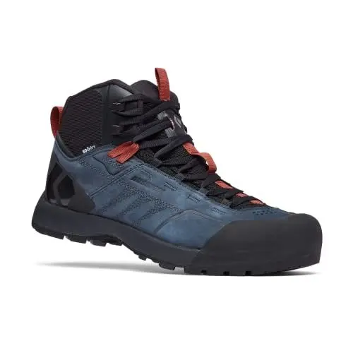 Produktbild: Black Diamond M Mission Leather Mid Waterproof Approach Shoe Blau - Wasserdichter halbhoher Herren Nubukleder Zustiegssc