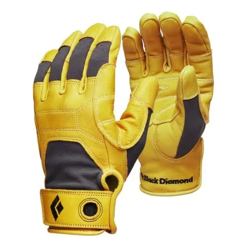 Produktbild: Black Diamond TRANSITION GLOVES, Kevlar-verstärkter Handschuh aus Leder zum Klettern, Sichern, Abseilen, Arbeiten und für Klettersteige, Natural, Gr. Extra Small