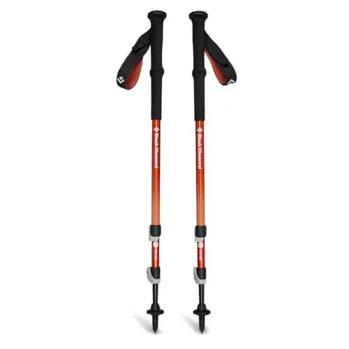 Produktbild: Black Diamond Trail Back Trekkingstöcke – Robuste & Bequeme Wanderstöcke für Trekking & Bergtouren