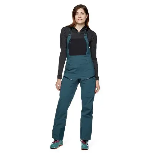 Produktbild: Black Diamond W Recon Stretch Bib Blau, Damen Regenhose und Hardshell-Hose, Größe S - Farbe Azurite