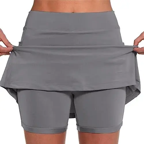 Produktbild: 2024 Prime Sale Angebote Day Tennisrock Damen Sportrock Laufrock mit Hose, Golfrock Damen Skorts Mädchen 134 Skater Kleider Sport Rock mit Hose für Kinder Ab 12 Tenniskleid Damen