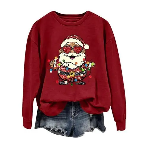 Produktbild: Black Of Friday Angebote 2024, Weihnachts Strickjacke Weihnachtspullover Kinder 152 Pullover Katzenmotiv Weihnachten Pullover Familie Jumpsuit Damen Strickpullover Damen Damen Christmas Sweater Funny