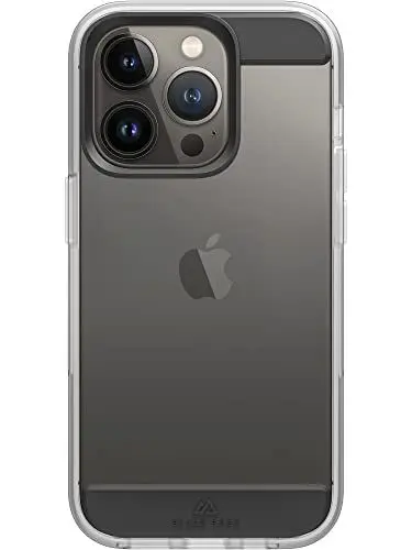 Produktbild: Black Rock - Hülle Air Robust Case Passend für Apple iPhone 14 Pro I Handyhülle, Transparent, Durchsichtig, Dünn (Schwarz)