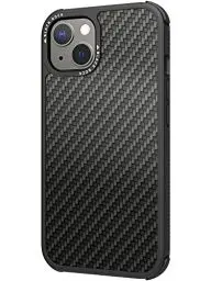 Produktbild: Black Rock - Hülle Carbonhülle Robust Case Real Carbon Passend für Apple iPhone 13 I Karbon Handyhülle, Fiber Cover (Carbon Schwarz)