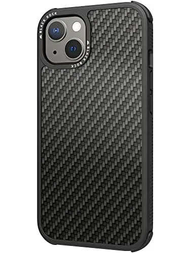 Produktbild: Black Rock - Hülle Carbonhülle Robust Case Real Carbon Passend für Apple iPhone 13 I Karbon Handyhülle, Fiber Cover (Carbon Schwarz)