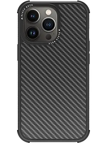Produktbild: Black Rock - Hülle Carbonhülle Robust Case Real Carbon Passend für Apple iPhone 13 Pro I Karbon Handyhülle, Fiber Cover (Carbon Schwarz)