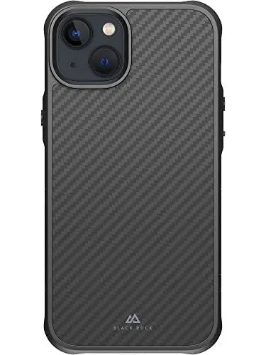 Produktbild: Black Rock - Hülle Carbonhülle Robust Case Real Carbon Passend für Apple iPhone 14 Plus I Karbon Handyhülle, Fiber Cover (Carbon Schwarz)