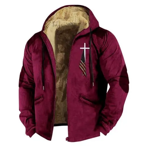 Produktbild: black friday sale fahrrad jacke dufflecoat herren manner winterjacke 176 regenjacke fahrrad herren fleece sweatshirt mit kapuze herren 3 in 1 allwetterjacke coole sommerjacke herren