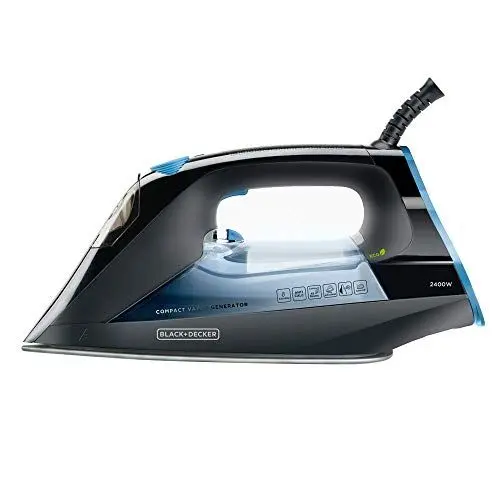 Produktbild: Black+Decker Schwarz BXIR2401E Kompakte Bügelstation, 2400, Kunststoff