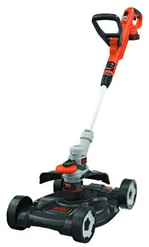 Produktbild: BLACK+DECKER 3-in-1 Multi-Trimmer-Set Rasentrimmer mit Akku Rasenkantenschneider (18V 2,0Ah Rasentrimmer mit Rasenmäheraufsatz, speziell für kleinste Rasenflächen und schwieriges Gelände) STC1820CM