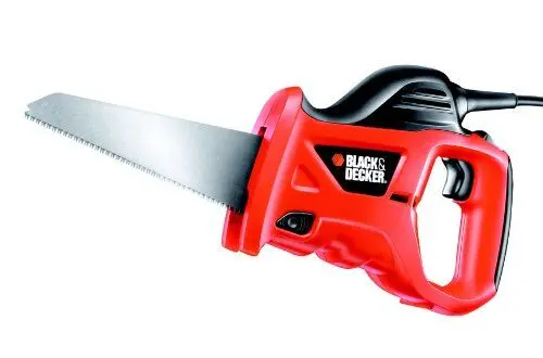 Produktbild: BLACK+DECKER Säbelsäge universal elektrisch 400W (zum Sägen Von Holz, Metall Oder Kunststoff, Inkl. Holzsägeblatt (239mm) KS880EC