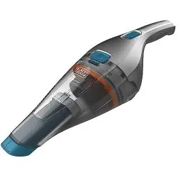 Produktbild: BLACK+DECKER Handstaubsauger Akku Dustbuster (beutellos - 7,2V Kabelloser + beutelloser Staubsauger mit Fugendüse, Polsterbürste und Ladestation mit Wandhalterung NVC215WA, Kobaldblau, 385 ml