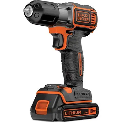 Produktbild: Black+Decker 18 V/ 1,5 Ah Li-Ion Akku-Bohrschrauber Autosense, Ladegerät, Koffer, ASD184K