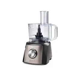 Produktbild: Black+Decker BXFPA1200E - Küchenmaschine 1.200W, Behälter 1,5l, 2 Geschwindigkeiten/Turbo-Funktion, +8 Zubehörteile, Anti-Fingerprint-Edelstahloberflächen, Klingen und Scheiben aus Edelstahl·· BPA-frei