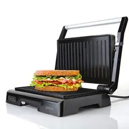 Produktbild: BLACK+DECKER BXGR1000E Kontaktgrill, 1000W, Kunststoff, Schwarz