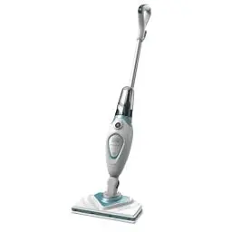 Produktbild: BLACK+DECKER 2-in-1 Dampfbesen (1.600W, für hygienische, gründliche Sauberkeit, mit herausnehmbarem Delta-Fuß, einfache Bedienbarkeit, inkl. 2 Pads) FSM1616-QS