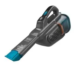Produktbild: BLACK+DECKER Lithium Dustbuster BHHV320J mit Cyclonic Action - 12V, 25AW, Akku Handstaubsauger mit ausziehbarer Fugendüse & Ladekabel - Beutelloser, kabelloser Staubsauger - Titanium/Blau