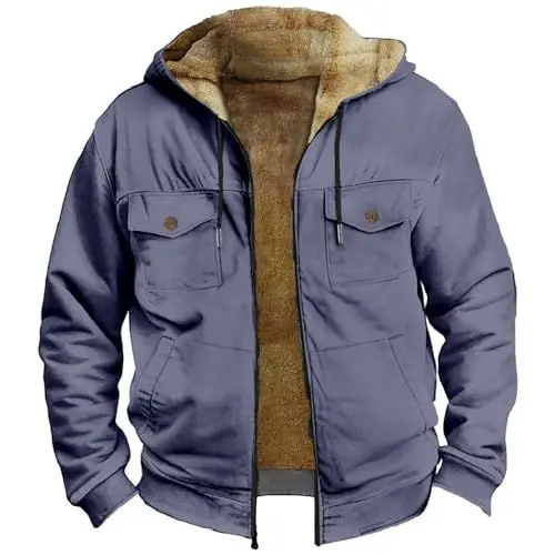 Produktbild: black+friday+sale lederjacke herren herren jacken übergang leder jacken herren warme kapuzenjacke herren herren wintermantel herren strickjacke mit reissverschluss sommerjacke herren leicht