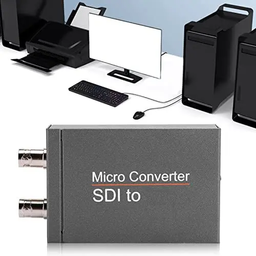 Produktbild: Blackmagic Micro Converter Bidirektionaler Sdi Hdm Sdi zu Blackmagic 11×9×6 Mini Hd Sdi zu Hd 3g-Sdi Konverter Unterstützt 1080p Local Looping Ausgangssignale Adapter