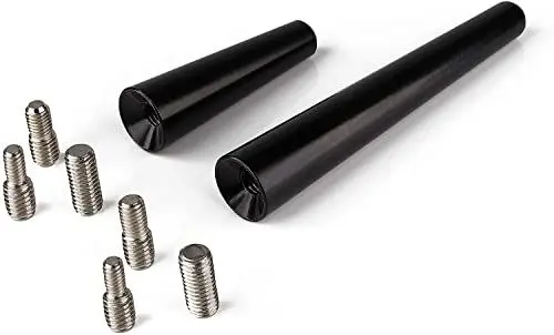 Produktbild: BlackNugget® Autoantenne - Universal Kfz Antenne für alle Autos - Dachantenne mit erstklassiger Empfangsqualität - Kurze Auto Antenne für AM & FM Empfang - DAB Antenne Auto | Kurzstabantenne