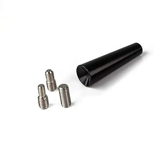 Produktbild: BlackNugget bn-ca1-s Autoantenne-Universal Kfz geeignet Autos-Dachantenne mit erstklassiger Empfangsqualität-Kurze Auto Antenne für AM & FM Empfang-Stabantenne | Kurzstabantenne, 6.5 cm