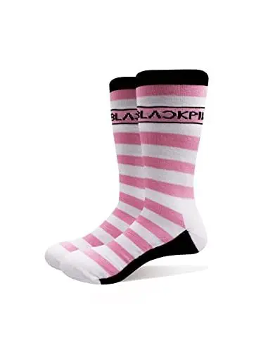 Produktbild: BlackPink Ankle Socken Stripes and Logo Nue offiziell Weiß (UK SIZE 7-11) One Size