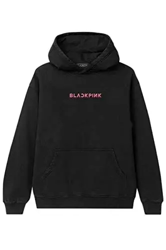 Produktbild: BlackPink Kapuzenpullover Rosa Venom Group Photo Nue offiziell Unisex Schwarz M