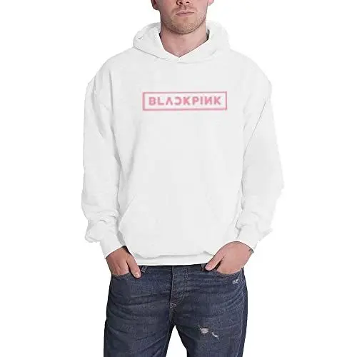 Produktbild: BlackPink Kapuzenpullover Shut Down Photo Grid Logo Nue offiziell Unisex Weiß L