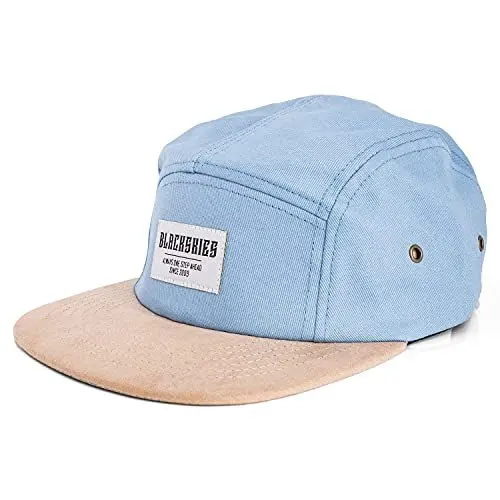 Produktbild: Blackskies® Port St. Lucie 5-Panel Cap Camp Damen Herren Baseball Mütze Kappe Surfer Skater Snapback Strapback Blau Beige