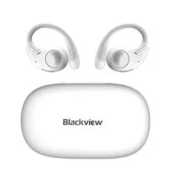 Produktbild: Blackview AirBuds 10 Open Ear Kopfhörer, Bluetooth Kopfhörer Sport mit Ohrhaken, Kabellos Bluetooth 5.3 Open Ear Sportkopfhörer, Duales Mikrofon Klarer Anruf, Touch-Steuerung, für Running Workout