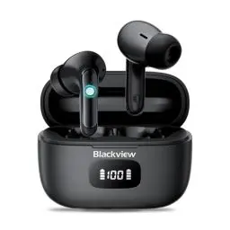 Produktbild: Blackview Bluetooth Kopfhörer, AirBuds 8 Kopfhörer Kabellos Bluetooth 5.3, Dual Noise Cancelling Kopfhörer In Ear, Touch Sensoren In Ear Kopfhörer, 56H Spielzeit, LED-Anzeige