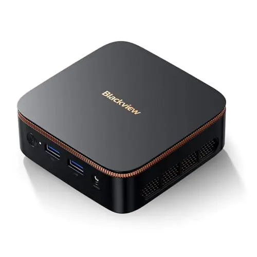 Produktbild: Blackview MP20 Mini PC Intel Twin Lake N150(bis zu 3,6 GHz), 16GB RAM 512GB Win-11 Pro Micro Desktop Computer, 4K@60Hz UHD, WiFi 6,BT5.2, DP+HDMI+USB Für Business/Meeting/Heimkino/Multifunktions-NAS