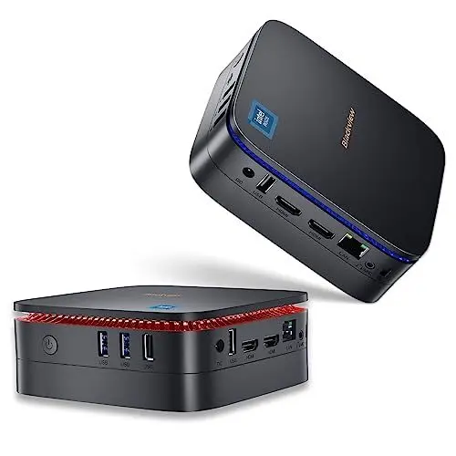 Produktbild: Blackview Mini PC, Intel 12th Gen N95(up to 3.4GHz) Mini Computer Windows 11 mit 16GB DDR4 RAM 1TB M.2 SSD, Mini Desktop PC, Mini Gaming PC 4K HD Dual HDMI, Gigabit Ethernet, 5G WiFi, Schwarz