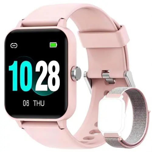 Produktbild: Blackview Smartwatch, 1,85 Touchscreen-Fitnessuhr mit Blutsauerstoff, Herzfrequenz, Schlafüberwachung, Aktivitätstracker mit Schrittzähler-Stoppuhr, Smartwatch für Damen