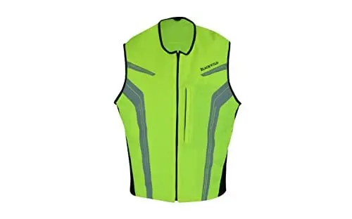 Produktbild: BLACKWILD Warnweste, Unisex Warnwesten Auto, Hohe Sichtbarkeit Warnweste Erwachsene | Laufweste Herren und Damen, Reflektoren Schutzweste für Radfahren Arbeitskleidung und Pannenhilfe (10XL)
