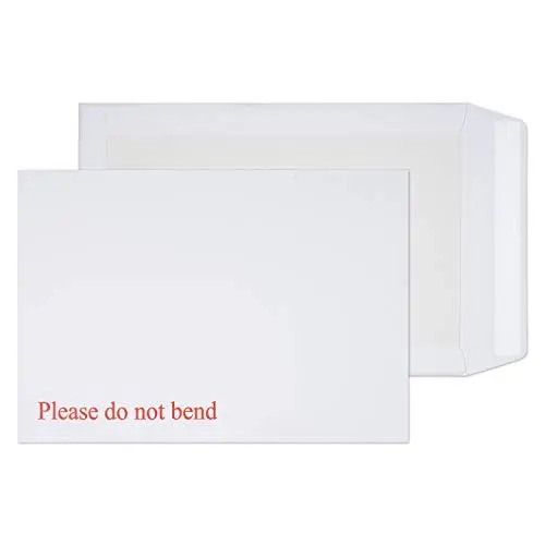 Produktbild: Blake Purely Packaging 3266 Versandtasche Mit Papprückwand Haftklebung Weiß C4 324 x 229 mm - 120g/m² | 125 Stück