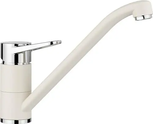 Produktbild: BLANCO WEGA II | Küchenarmatur in softweiß/chrom | Hochdruck | Rückflussverhinderer | Keramik Kartusche | Gesicherte Wasserqualität & wassersparend