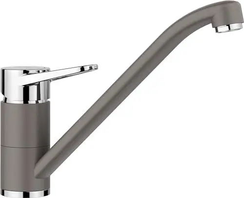 Produktbild: BLANCO WEGA II | Küchenarmatur in vulkangrau/chrom | Hochdruck | Rückflussverhinderer | Keramik Kartusche | Gesicherte Wasserqualität & wassersparend