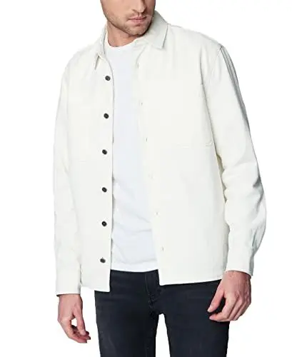 Produktbild: (BLANKNYC) Herren Lucent White Shacket, Bequeme und Designer-Kleidung, Lucent White, Mittel