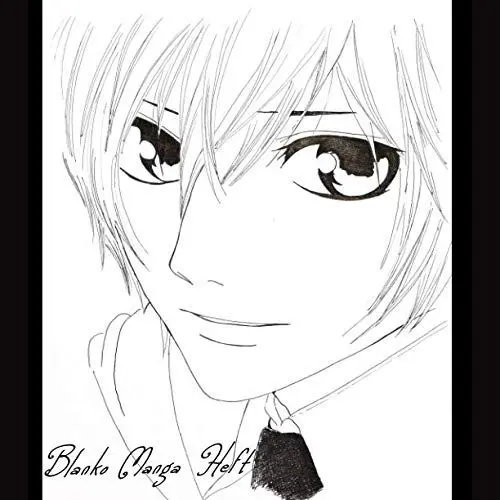 Produktbild: BLANKO MANGA HEFT: Comic Heft mit mehr als 40 verschiedenen Vorlagen zum Zeichnen des eigenen Manga | Quadratisches Format 8,5