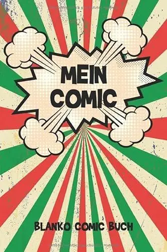 Produktbild: Blanko Comic Buch: 100 Seiten Platz mit für deinen Comic - Comic Buch zum Selbstzeichnen - Malen lernen für Kinder - Blanko Comic Buch - Leerer Comic - Ca. Din a5